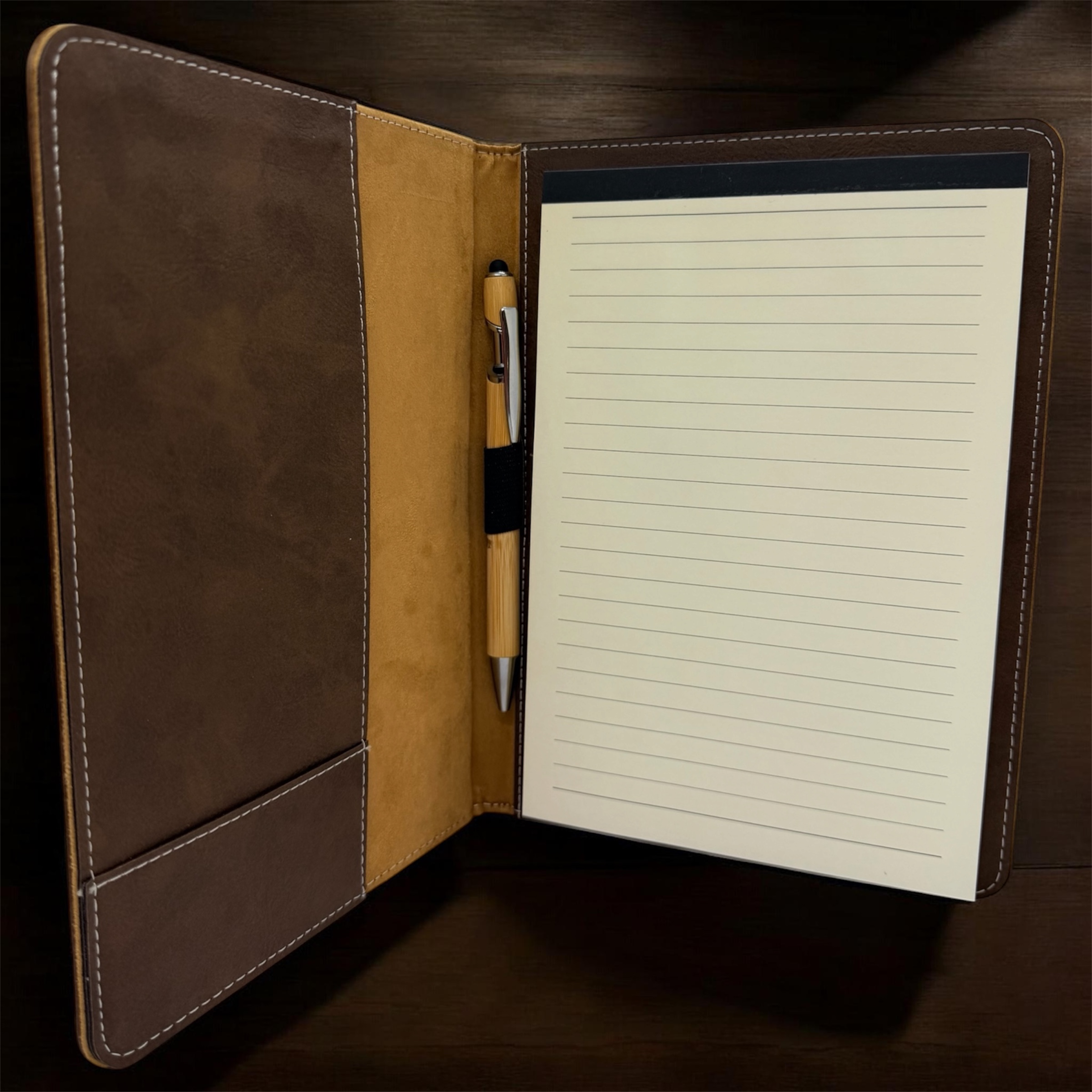 Etui bloc-notes en cuir de luxe cheval — vue 2